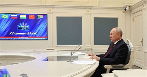 Putin has strange deep voice in address to BRICS summit